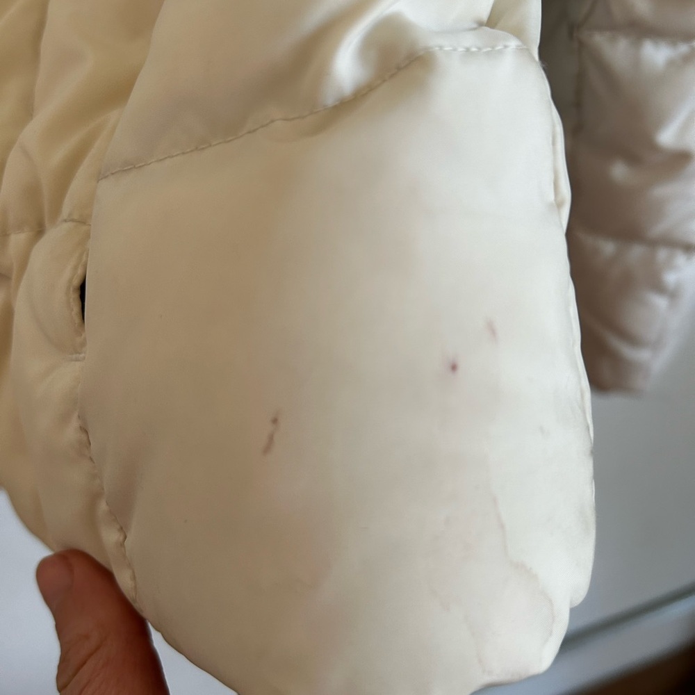 *Super Warm* Eddie Bauer 100% Goose Down White Puffer Jacket - Picture 13 of 17